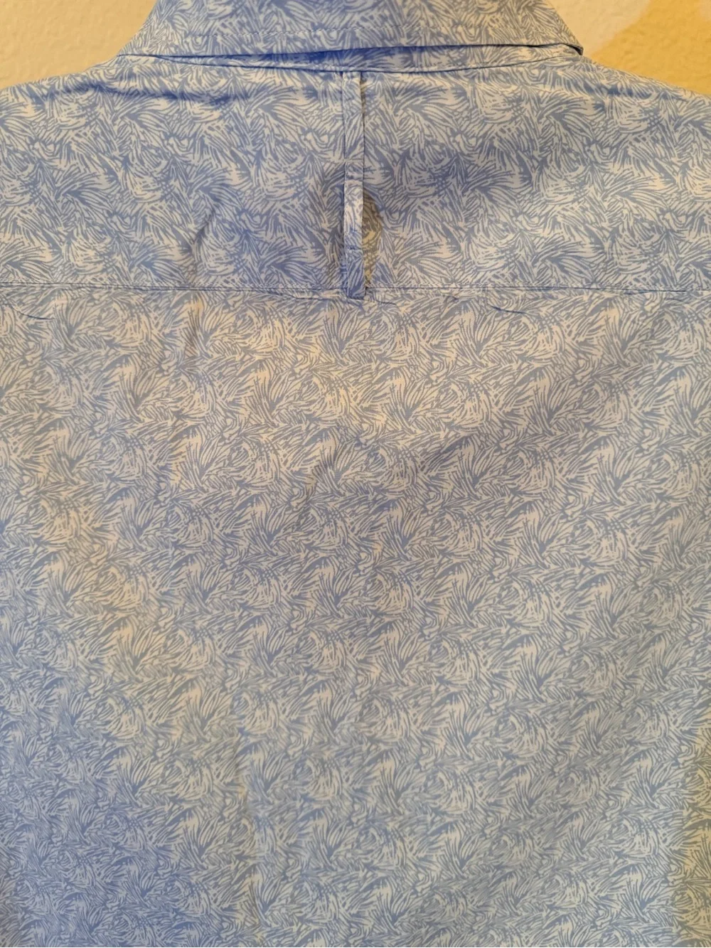 Banana Republic Light Blue Printed Button-Down Shirt